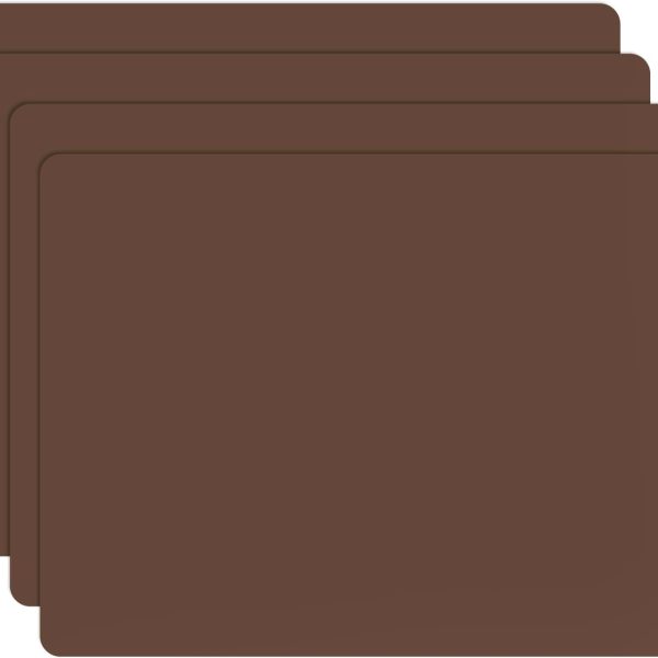 Four-Piece Food-Grade Silicone Placemat Set for Tables