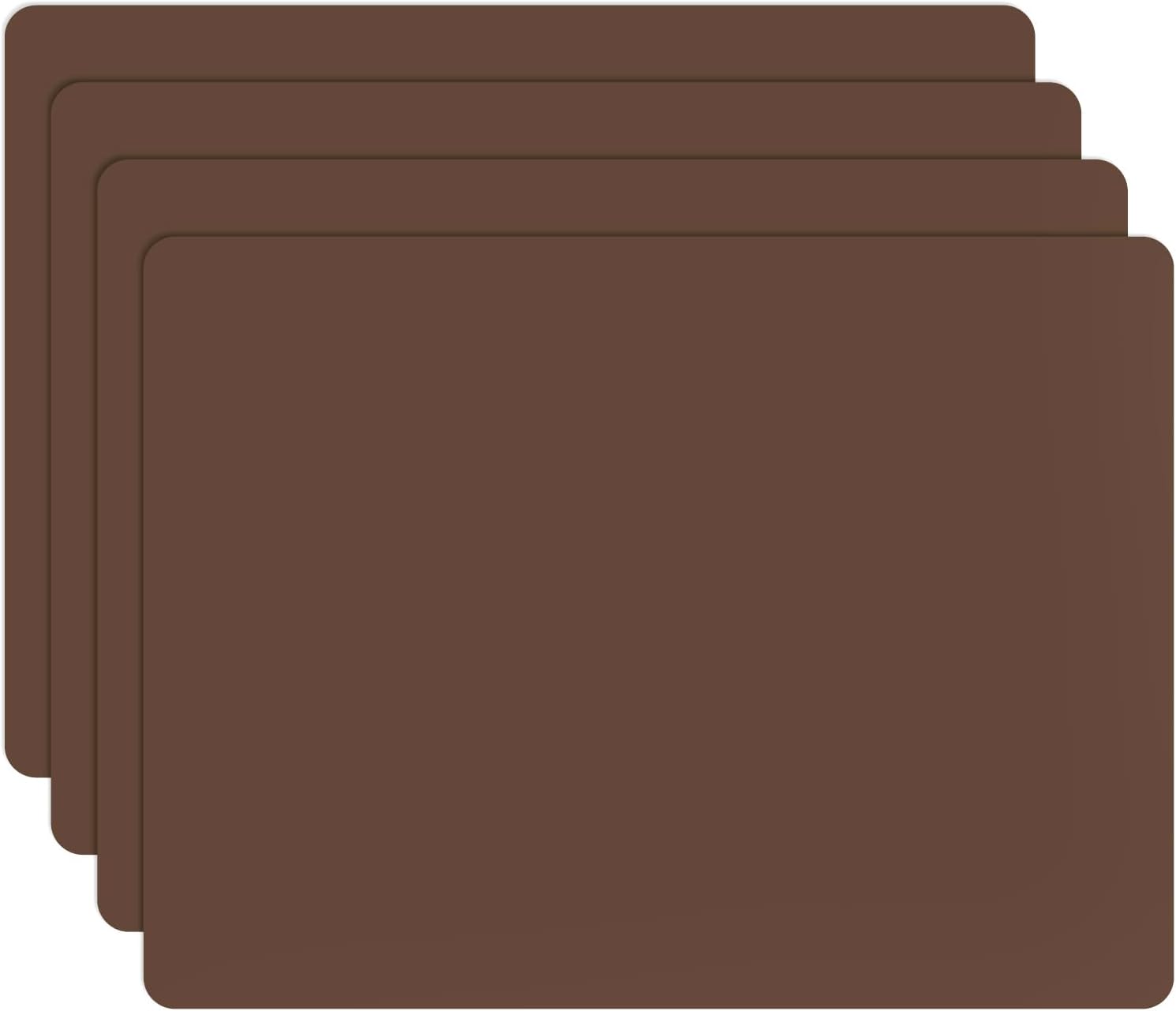Four-Piece Food-Grade Silicone Placemat Set for Tables