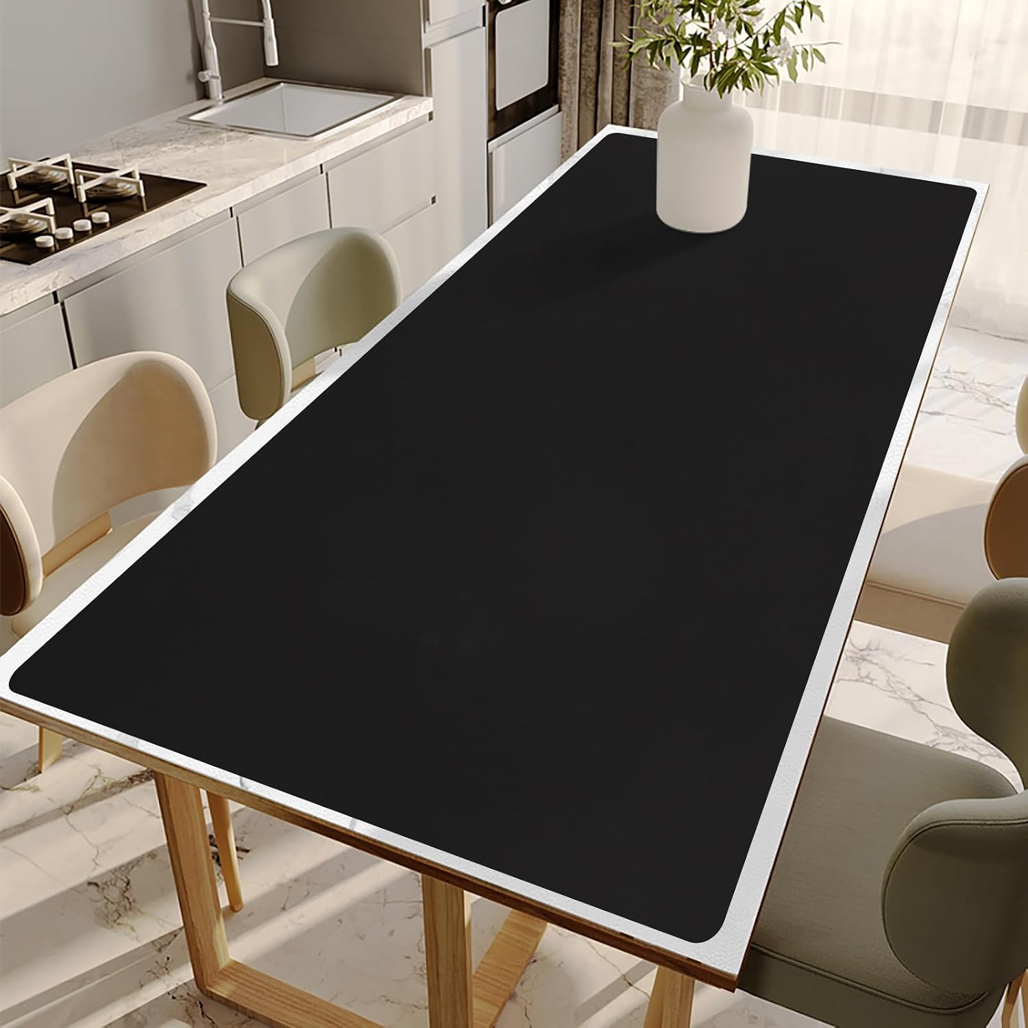 Large Black Silicone Mat for Kitchen Counters